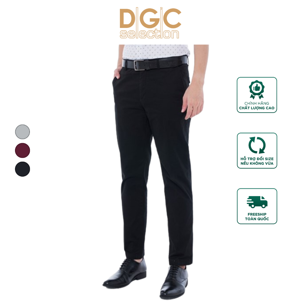 Quần khaki Nam không ly REGULAR FIT DGCs - SQKCB17M