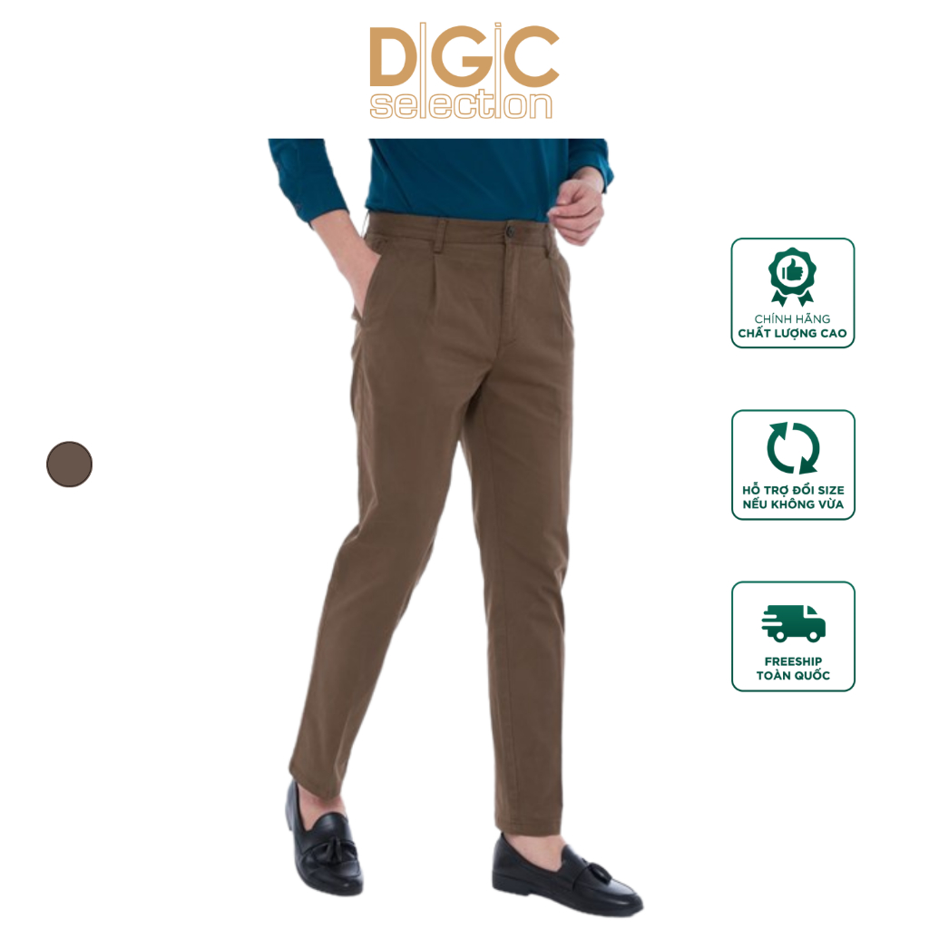 Quần khaki nam 1 ly REGULAR FIT DGCs - SQKCB19M