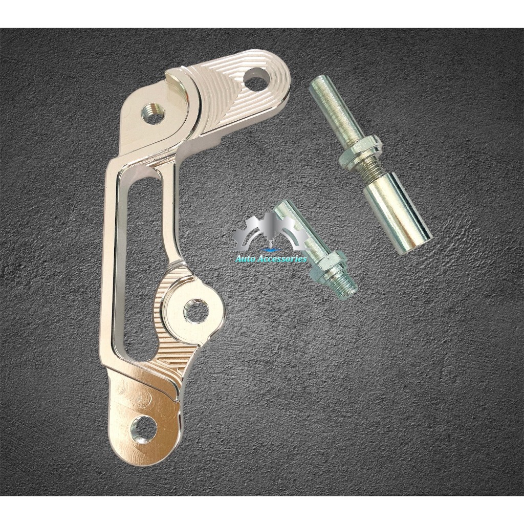 ⭐ Pas nhôm cnc gắn heo zin đi đĩa 220mm 260/267mm  gắn trước xe VARIO đời 2018-2023 ⭐