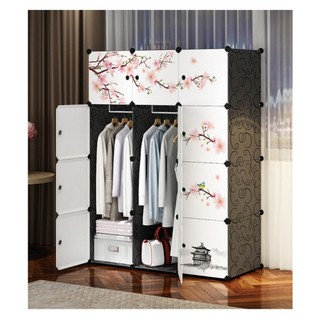 Tủ Nhựa Ghép 12 Ngăn Size To, Nhiều Mẫu Mã, Đủ Phụ Kiện, Tặng Thanh Treo Đồ