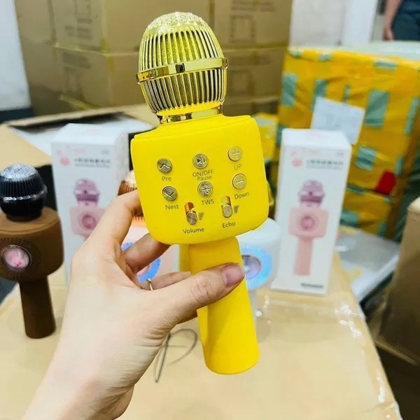 Micro karaoke X9 hình thỏ cho bé tập hát kiêm loa bluetooth âm thanh hay bắt giọng tốt có chế độ đổi tone GONA_Official