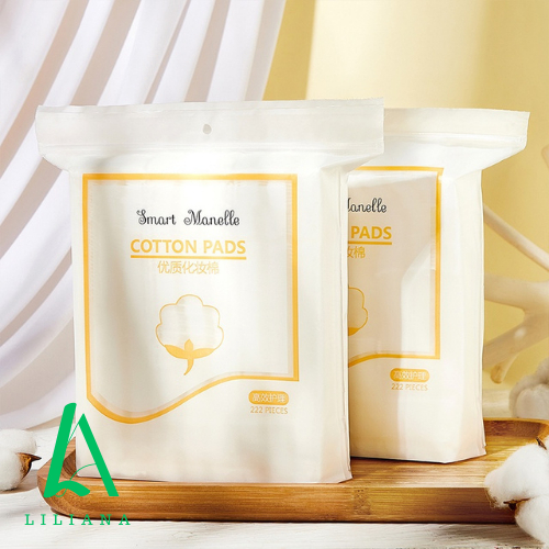 Bông Tẩy Trang Cotton 222 Miếng Siêu Thấm Hút, Mềm Mại Cho Da SINESTREA 8385