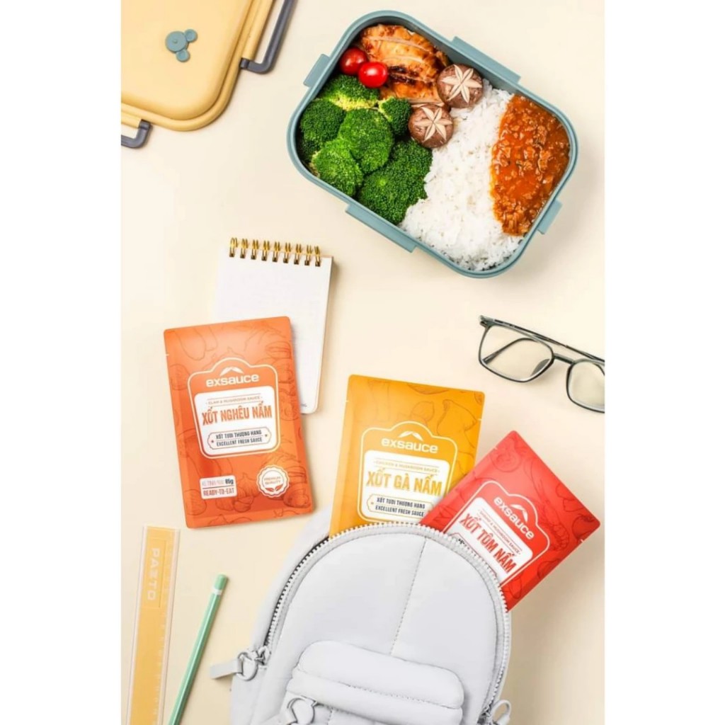 Xốt gà nấm/ tôm nấm/nghêu nấm nước xốt tươi thượng hạng trộn cùng mì,bún,cơm,..