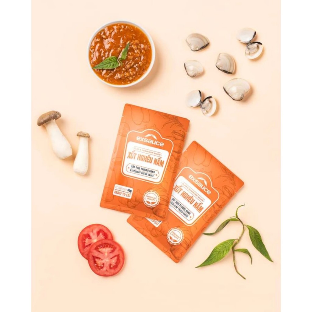 Xốt gà nấm/ tôm nấm/nghêu nấm nước xốt tươi thượng hạng trộn cùng mì,bún,cơm,..