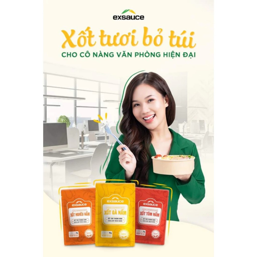 Xốt gà nấm/ tôm nấm/nghêu nấm nước xốt tươi thượng hạng trộn cùng mì,bún,cơm,..