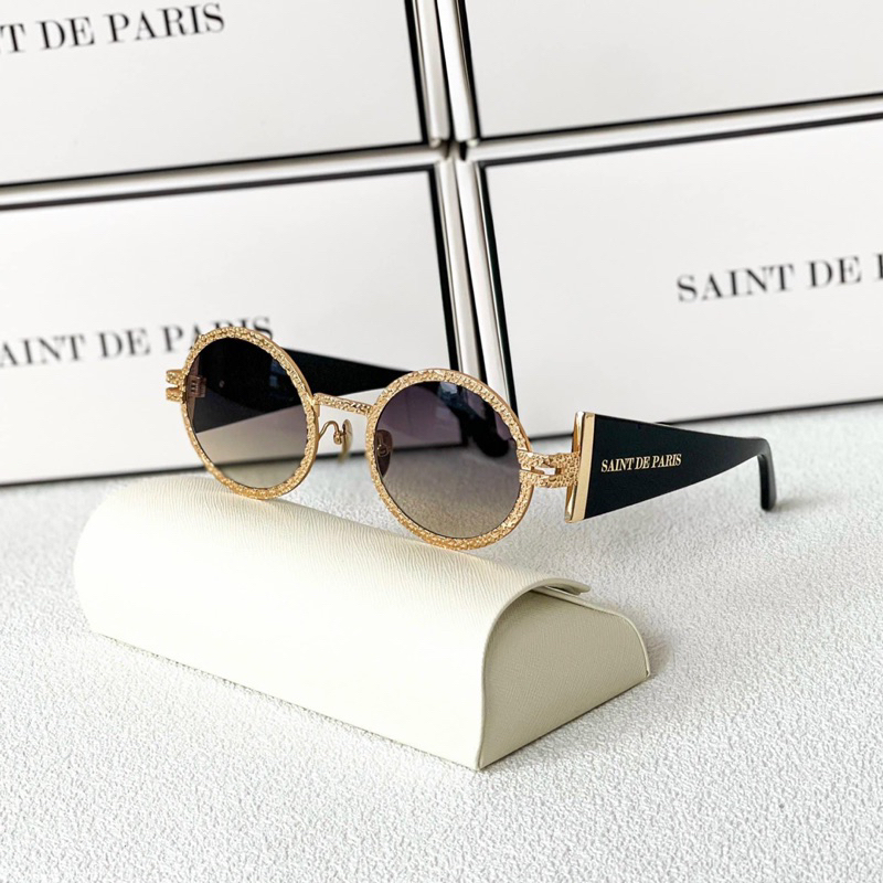 Kính mắt SANIT PARIS cao cấp dáng tròn sang trọng fullbox