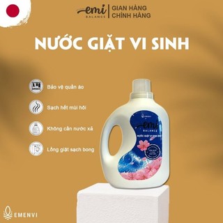 Nước giặt vi sinh EMi Balance làm mềm sợi vải, lồng giặt sạch bong sáng bóng 2L