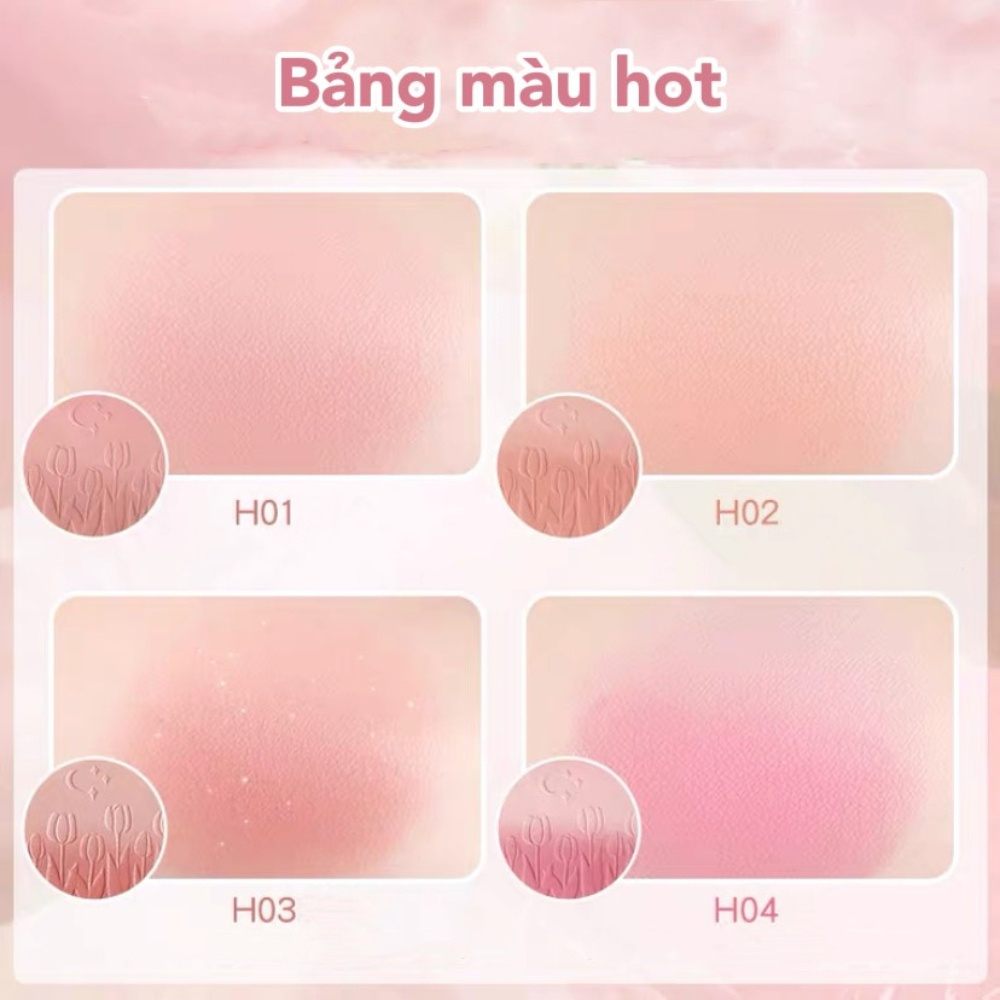 Phấn Má Loang HOLD LIVE Ripple Tulle Powder Blusher Mỏng Mịn Tự Nhiên Có Nhũ HL667