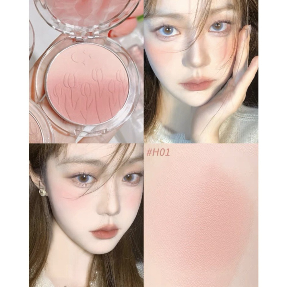 Phấn Má Loang HOLD LIVE Ripple Tulle Powder Blusher Mỏng Mịn Tự Nhiên Có Nhũ HL667