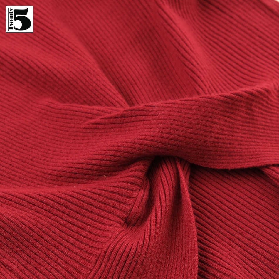 Áo len mỏng, dài tay, ly xoắn Twenty.Five 5185