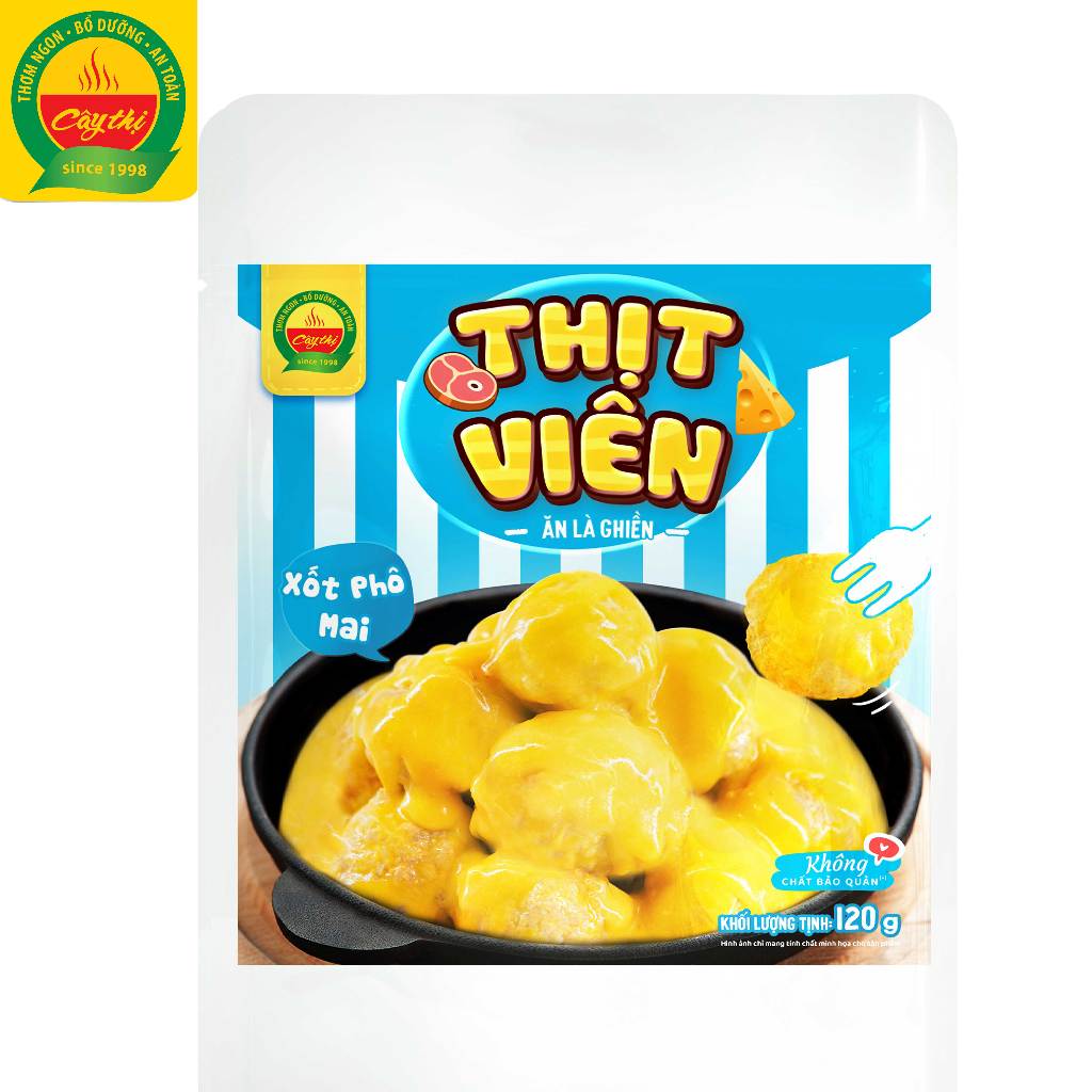 Thịt Viên Xốt Phô Mai Thương Hiệu Cây Thị 120G