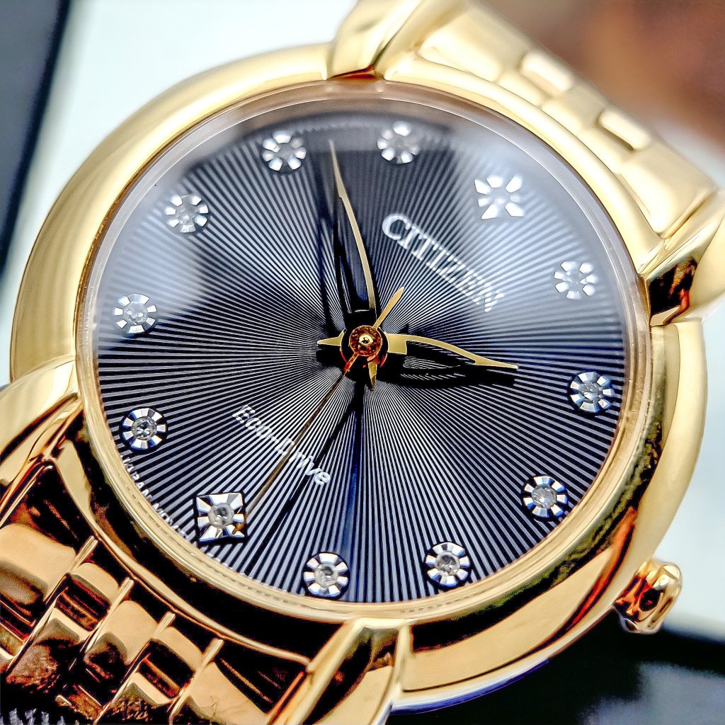 Đồng hồ nữ chính hãng Citizen EM0712-59E - Máy Quartz Pin năng lượng ánh sáng - Kính Sapphire