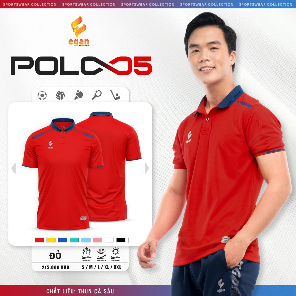 Áo Polo Nam Egan UV 5 Chính Hãng