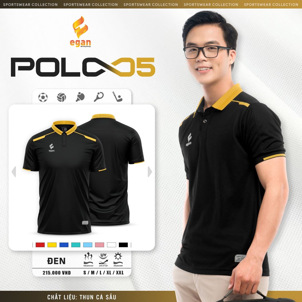 Áo Polo Nam Egan UV 5 Chính Hãng