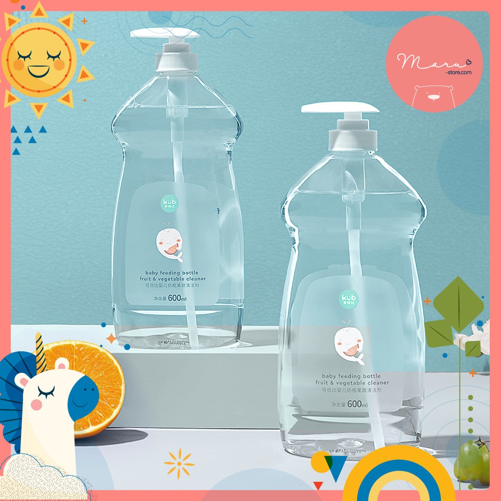 Nước rửa bình sữa chuyên dụng gốc tự nhiên | Bình 600ml | KUB