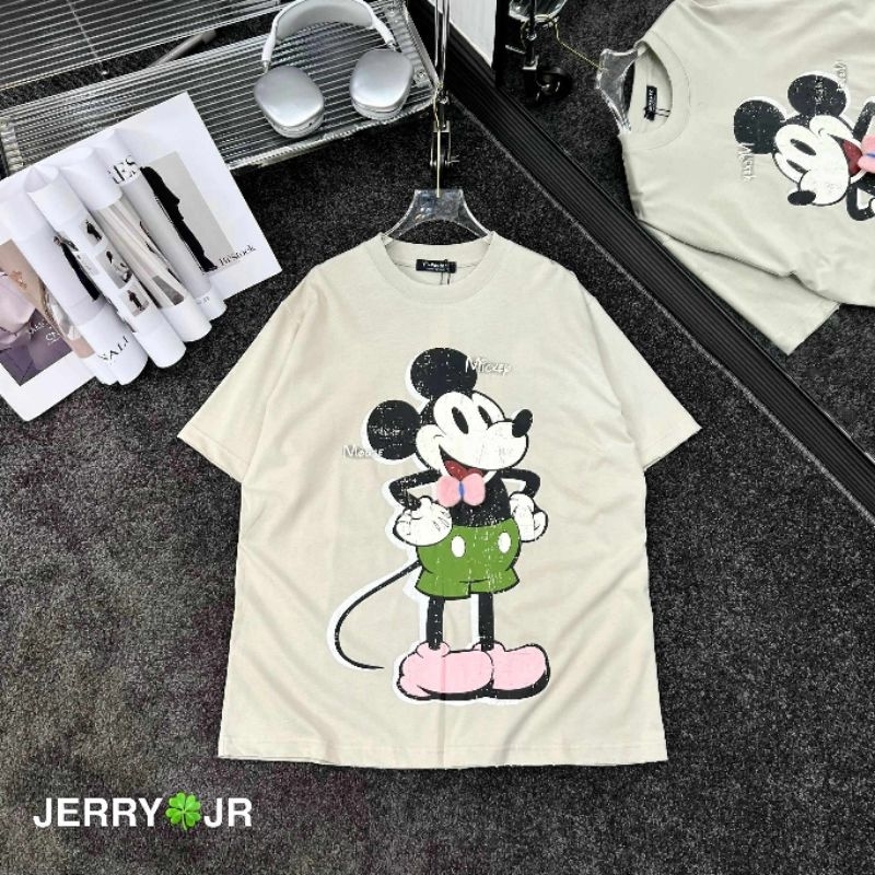Áo phông mickey nơ hồng hàng QCL1