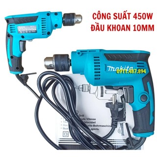 Máy khoan tường Makitta 10 ly Máy Khoan Điện Cầm Tay Mini Máy Vặn Ốc Vít Cầm Tay Nhỏ Gọn Siêu Bền