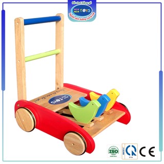 Đồ chơi gỗ Xe bé tập đi | Winwintoys 60012K | Xe tập đi giúp bé tự tin tập đi không lo té ngã