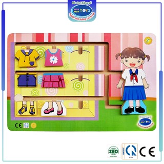 Đồ chơi gỗ Thời trang bé gái | Winwintoys 67232 | Phát triển khả năng sáng tạo và thẩm mỹ