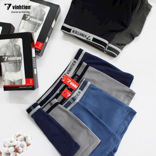 1 Hộp 2 Quần 2 Màu Sịp Boxer Dệt May Vĩnh Tiến LN75 Vải Cotton