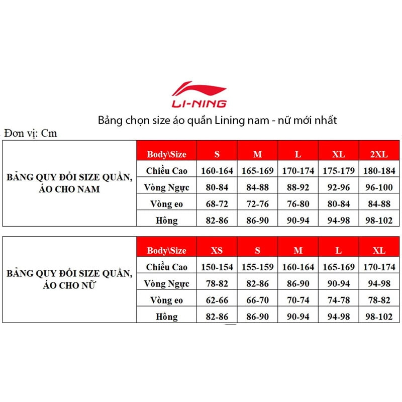 Bộ gió Lining mới nhất 2023