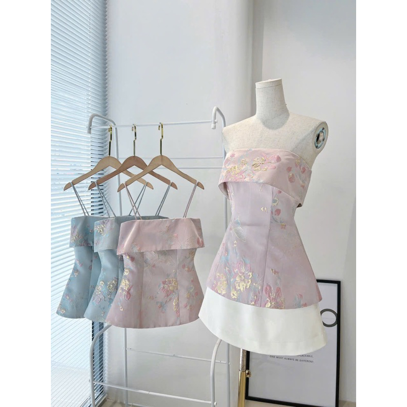 Áo 2 dây tapta hoa