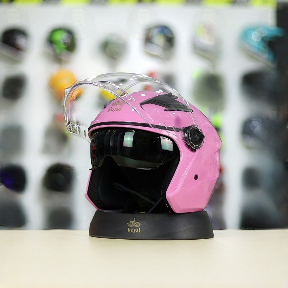 CHỌN MÀU MŨ BẢO HIỂM ROYAL M268- NÓN BẢO HIỂM 3/4 2 KÍNH  SIZE L/XL BẢO HÀNH 12 THÁNG