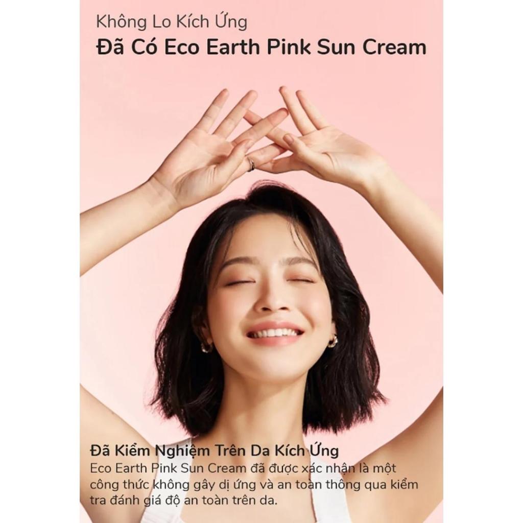 Kem Chống Nắng The Saem Eco Earth Pink Sun Cream SPF50+ 50g