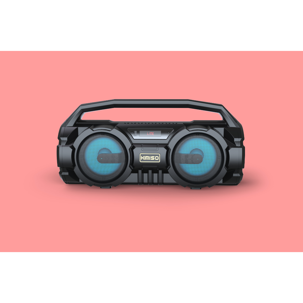 Loa karaoke bluetooth KIMISO KM-S1 tích hợp 2 loa công suất 5W, âm thanh sống động, đèn led nháy theo nhạc