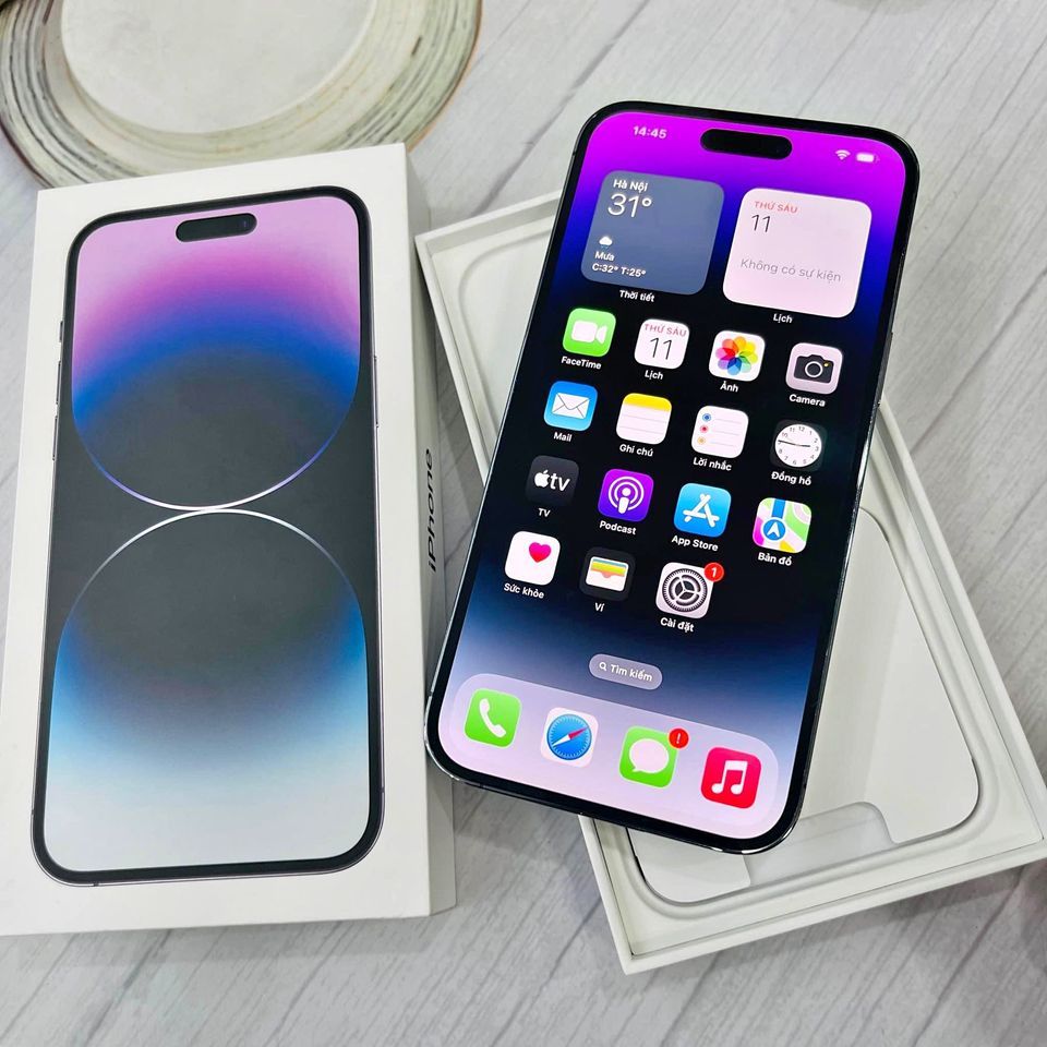 Điện thoại 14 promax /256gb quốc tê pin 100% - bảo hành 1 đổi 1