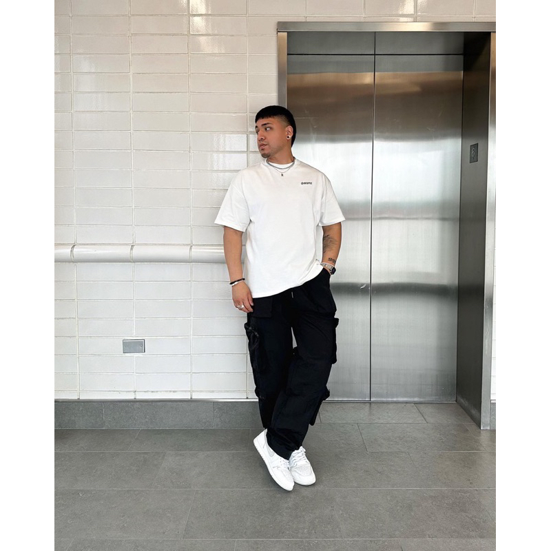 Áo Thun oversized DreamZ SIGNATURE LOGO - WHITE