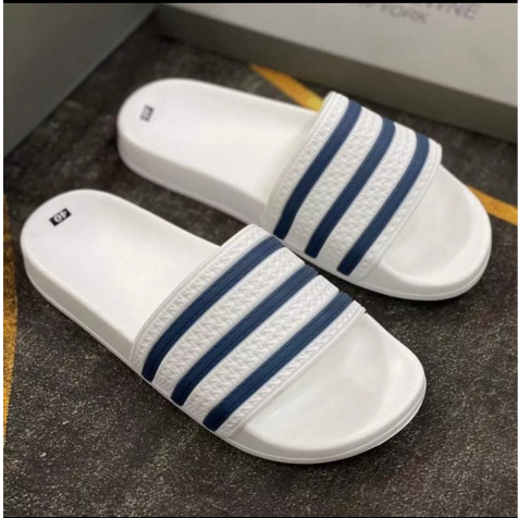 Dép lê thời trang quai ngang nam nữ đẹp kẻ sọc đen trắng.Hàng sẵn kho 2 màu