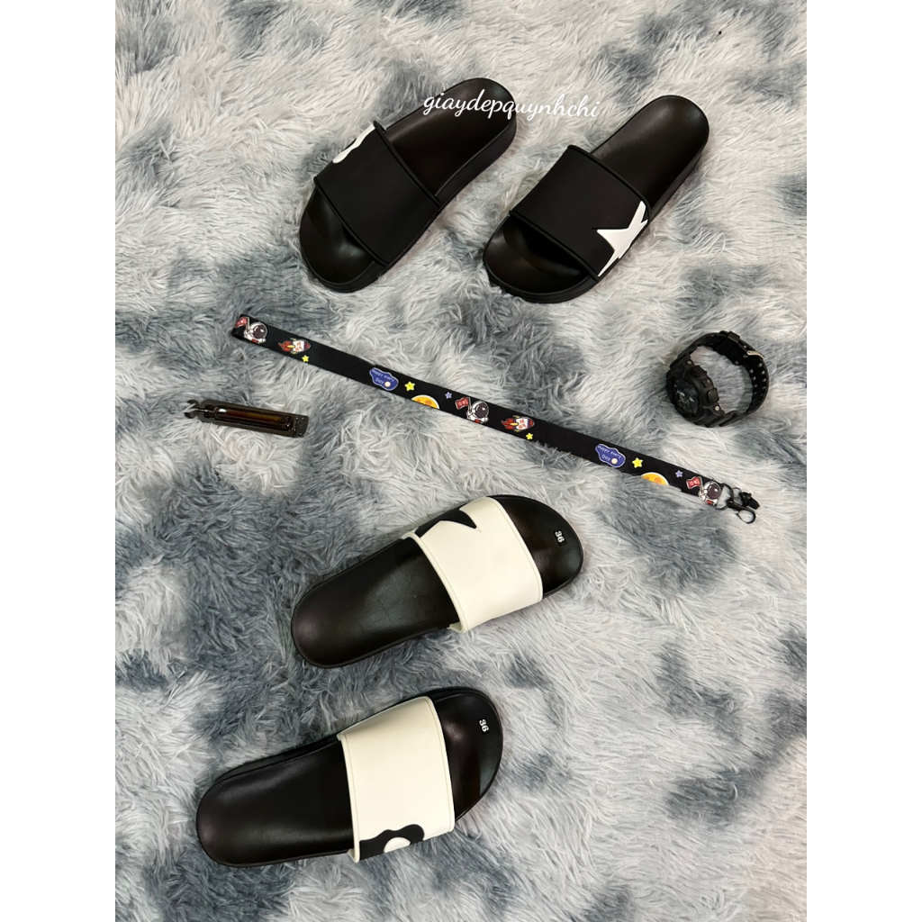 Dép Quai Ngang HYDROGEN Họa Tiết Đầu Lâu Ngôi sao Cực Ngầu - Dép Lê HYDROGEN Dành Cho Nam