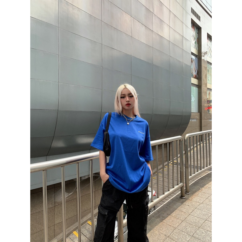 Áo Thun oversized  DreamZ SIGNATURE LOGO - COBALT BLUE