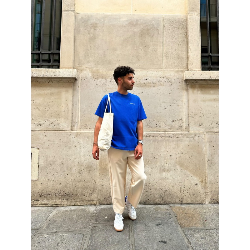 Áo Thun oversized  DreamZ SIGNATURE LOGO - COBALT BLUE