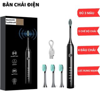 Bàn Chải Điện Sạch Sâu Whitening SE 4 đầu bàn chải,  Công Nghệ Sóng Âm Sonic, 5 Chế Độ Đánh Răng, 30 Ngày Sạc