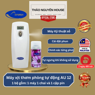 Máy xịt thơm phòng tự động kỹ thuật số AURAMAX + Chai xịt phòng Auramax 300ml