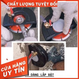 BỘ BẢO VỆ VÀ TIẾP NƯỚC CHO MÁY MÀI GÓC KÈM MÁY BƠM CHỐNG BỤI VÀ BẢO VỆ LƯỠI CẮT