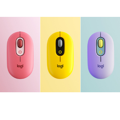 Chuột không dây với Emoji có thể tùy chỉnh Logitech POP mouse - Hàng chính hãng