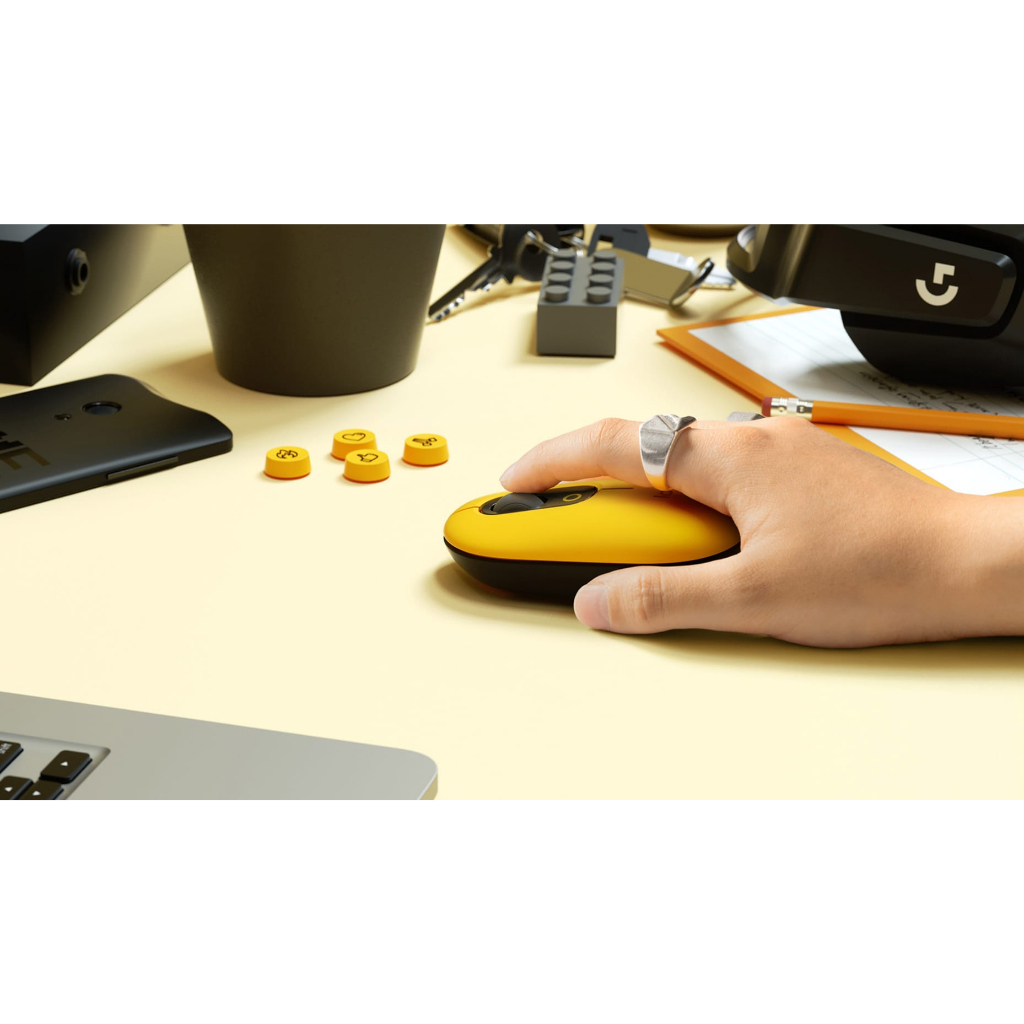 Chuột không dây với Emoji có thể tùy chỉnh Logitech POP mouse - Hàng chính hãng