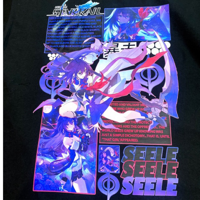 Áo phông Honkai Star Rail: Seele Maximum 100% Cotton Nam / Nữ by The Runaway