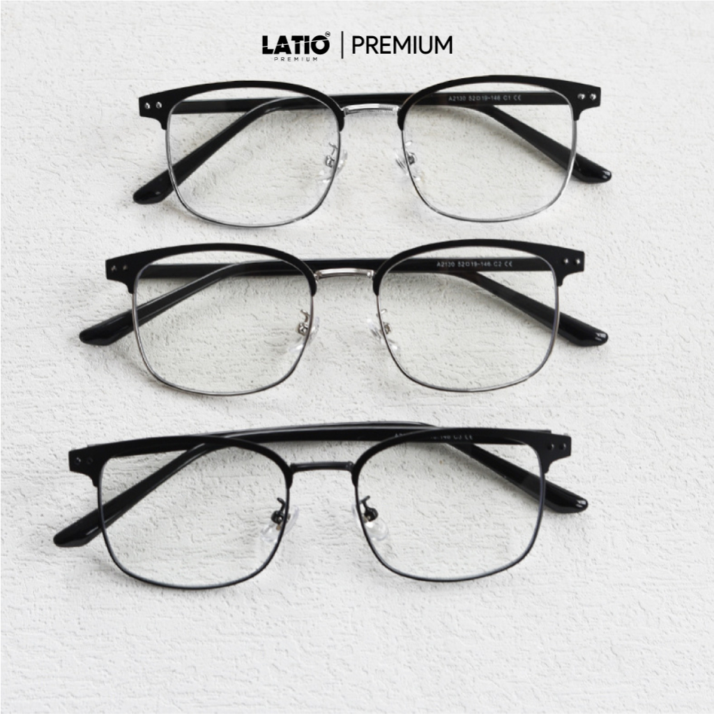 Gọng kính nam nữ LATIO PREMIUM mặt kim loại cao cấp 2023 - P12