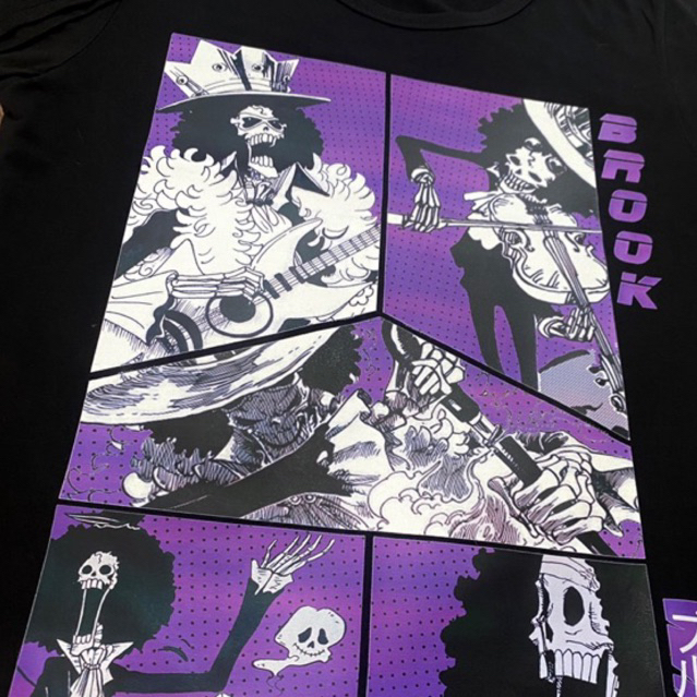 Áo phông One Piece: Brook Collage 100% Cotton Nam / Nữ by The Runaway