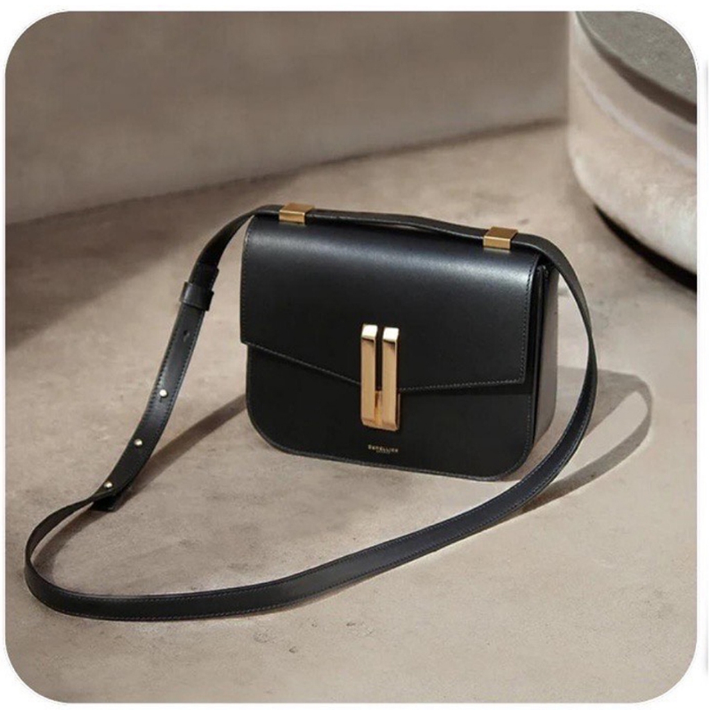 Túi Đeo Chéo Nữ Khóa Đồng Hình Tai Thỏ Trẻ Trung, Sành Điệu