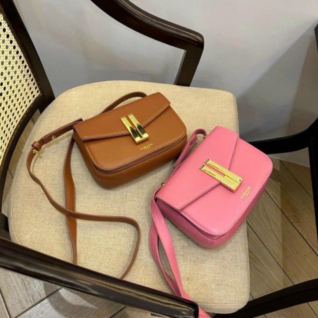 Túi Đeo Chéo Nữ Khóa Đồng Hình Tai Thỏ Trẻ Trung, Sành Điệu