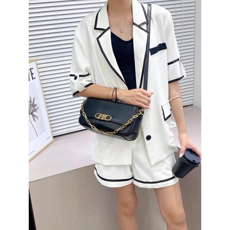 Túi Đeo Chéo Nữ Cao Câp Thiết Kế Hình Chữ Nhật Phong Cách Trẻ Trung