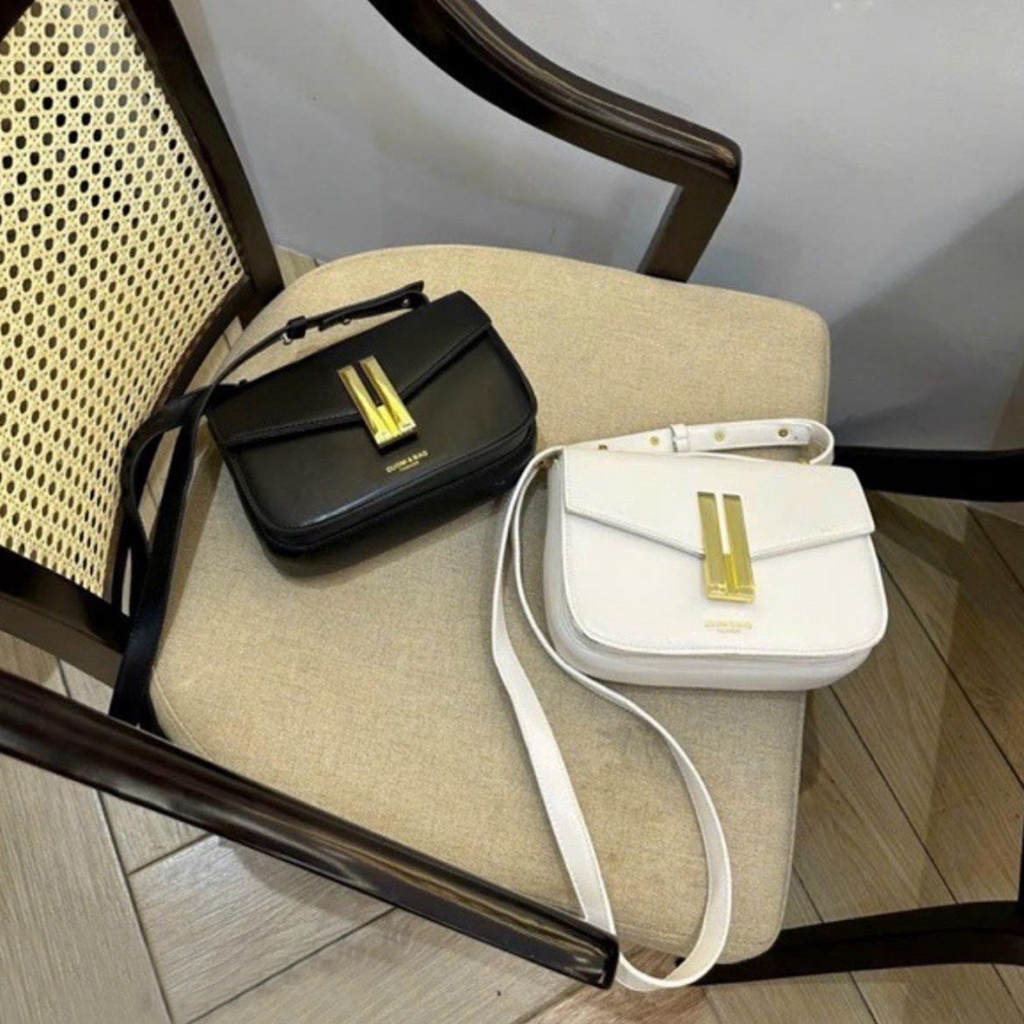 Túi Đeo Chéo Nữ Khóa Đồng Hình Tai Thỏ Trẻ Trung, Sành Điệu