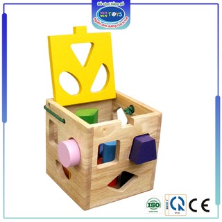 Đồ chơi gỗ Giỏ thả 12 khối | Winwintoys 62022 | Phát triển trí tuệ và hình học cơ bản
