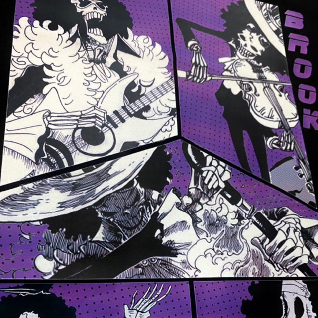 Áo phông One Piece: Brook Collage 100% Cotton Nam / Nữ by The Runaway