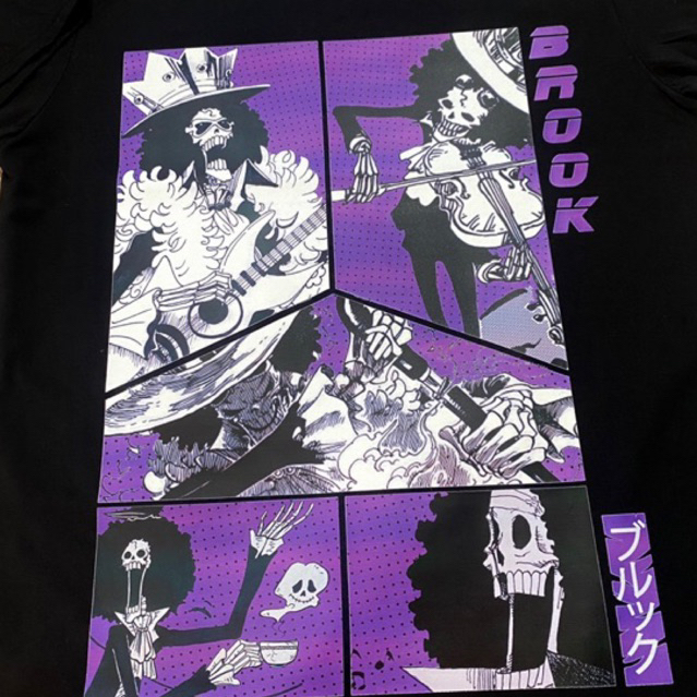 Áo phông One Piece: Brook Collage 100% Cotton Nam / Nữ by The Runaway